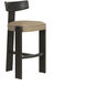 Horton 41 inch Dark Brown / Sahara Sand Leather Barstool